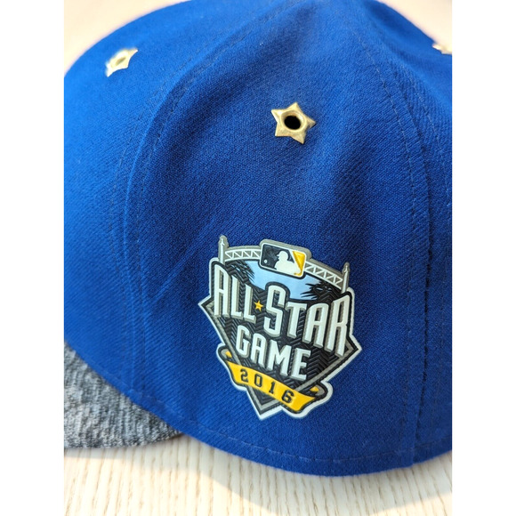 New Era 59Fifty Mets 2016 All Star Hat SZ 8 Cap MLB ASG Patch Star Grommets - Picture 8 of 13